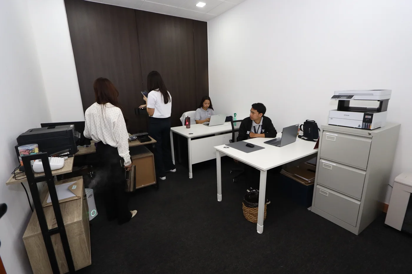 JCMCH team working inside the office