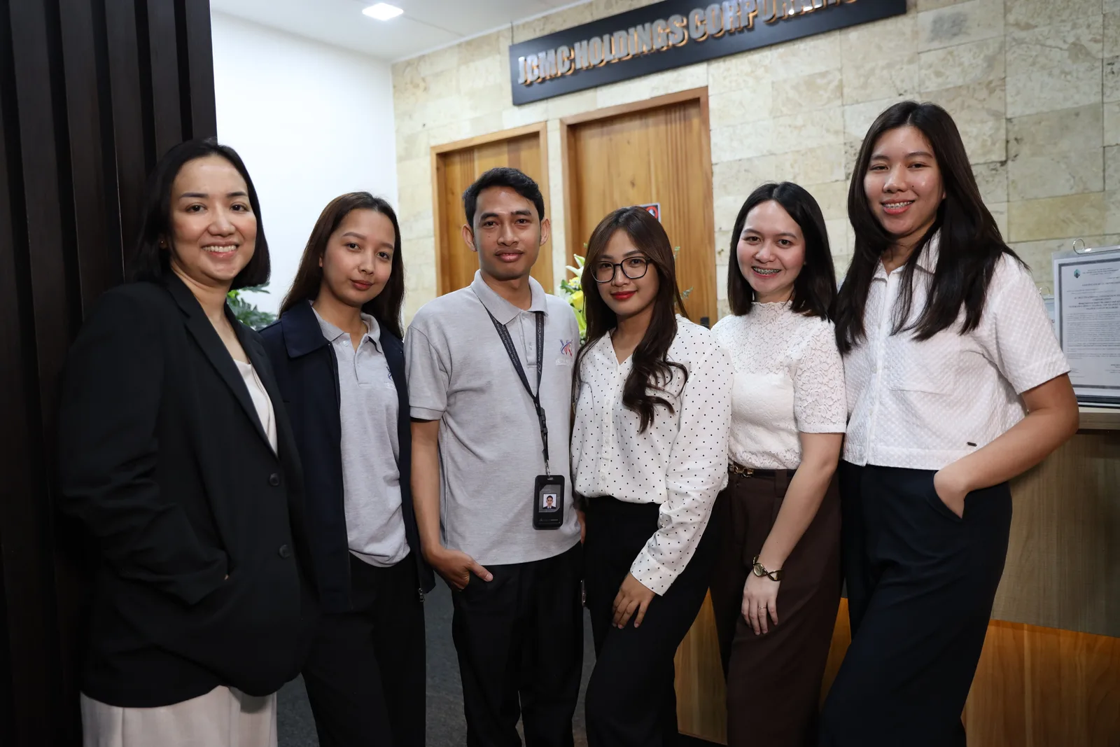 JCMCH team members in the office